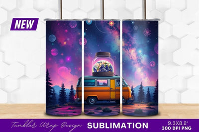 Earth In A Jar On Vintage Van Sublimation Regulrcrative 