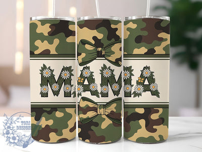 Earthy Mama Nature 20oz Tumbler, Sublimation Gift, Earthy Mama Mug, 20oz Tumbler Design, Green Brown Pattern, Mom Appreciation Theme, Nature Wrap Sublimation ToriDesigns 