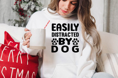 Easily distracted by dog SVG Angelina750 