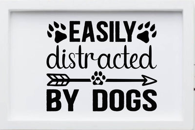 Easily distracted by dogs SVG Angelina750 