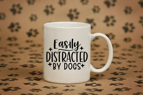 Easily distracted by dogs SVG Design SVG Designangry 
