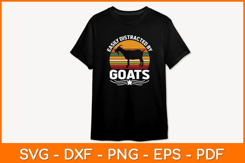 Easily Distracted By Goats Svg Design SVG artprintfile 