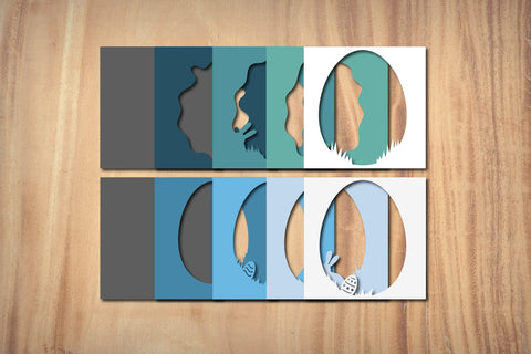 Easter 3D layered photo frame svg, dxf, eps, png SVG dadan_pm 