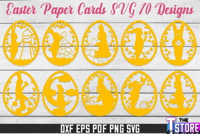 Easter 3d Paper Card SVG | Easter Design | SVG File SVG The T Store Design 