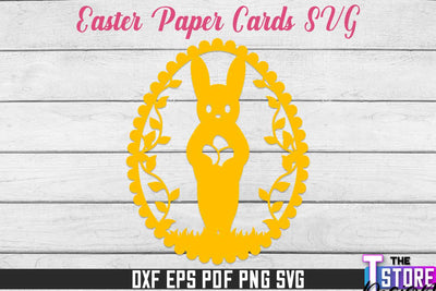 Easter 3d Paper Card SVG | Easter Design | SVG File SVG The T Store Design 