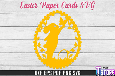 Easter 3d Paper Card SVG | Easter Design | SVG File SVG The T Store Design 