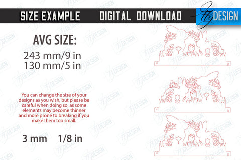 Easter Accordion Signs Bundle | Happy Easter | Easter Design | Home Décor | CNC Files SVG Fly Design 