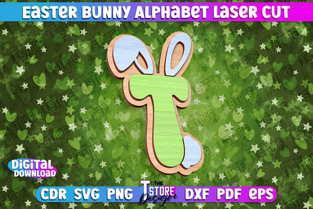 Easter Alphabet Laser Cut | Easter Design | CNC Files SVG The T Store Design 