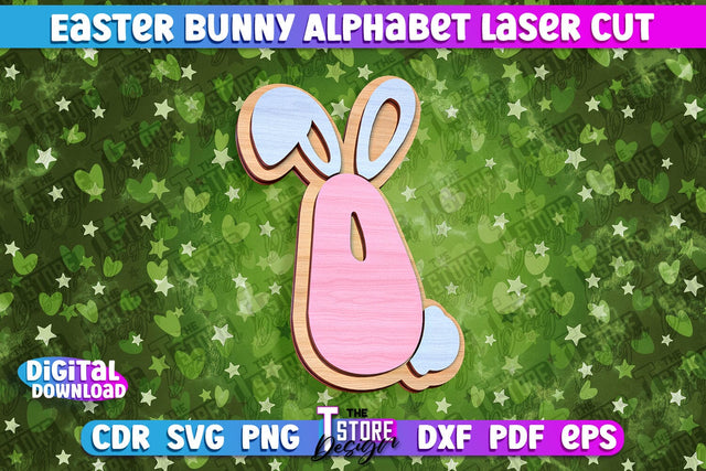 Easter Alphabet Laser Cut | Easter Design | CNC Files SVG The T Store Design 