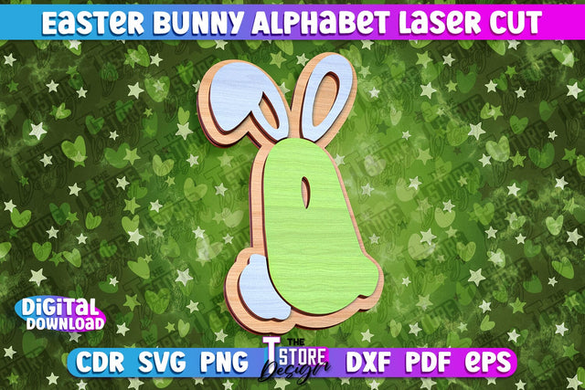 Easter Alphabet Laser Cut | Easter Design | CNC Files SVG The T Store Design 