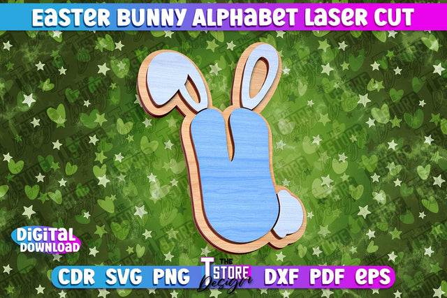 Easter Alphabet Laser Cut | Easter Design | CNC Files SVG The T Store Design 