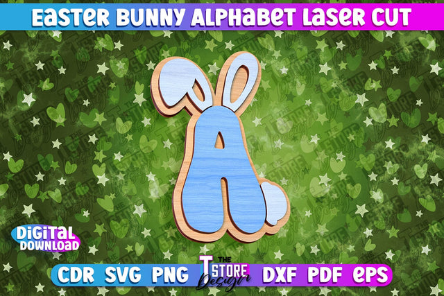 Easter Alphabet Laser Cut | Easter Design | CNC Files SVG The T Store Design 