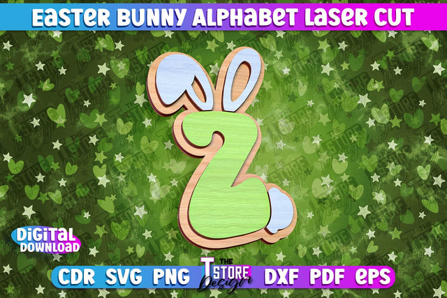 Easter Alphabet Laser Cut | Easter Design | CNC Files SVG The T Store Design 