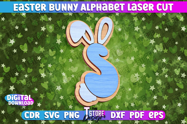 Easter Alphabet Laser Cut | Easter Design | CNC Files SVG The T Store Design 