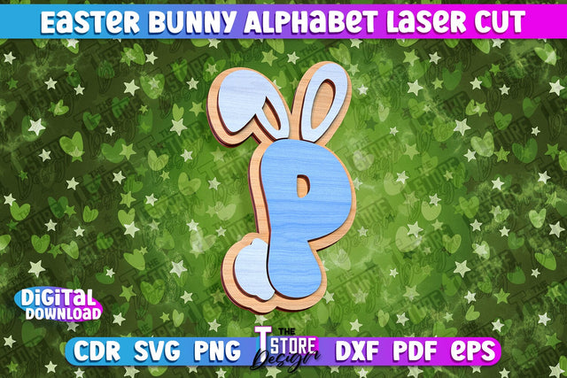 Easter Alphabet Laser Cut | Easter Design | CNC Files SVG The T Store Design 