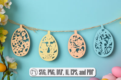 Easter Banners Laser Cut SVG cut file SVG MD JOYNAL ABDIN 