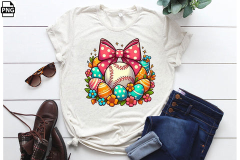 Easter Baseball Coquette PNG Printable File Sublimation Creativedesigntee 