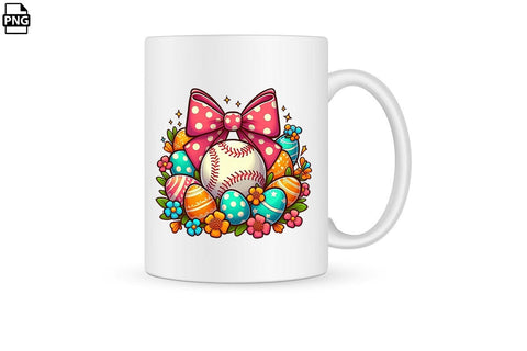 Easter Baseball Coquette PNG Printable File Sublimation Creativedesigntee 