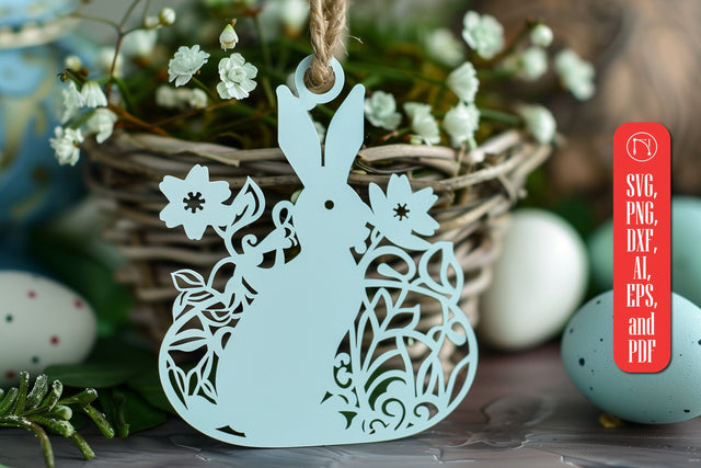 Easter Basket Tag laser cut SVG SVG MD JOYNAL ABDIN 
