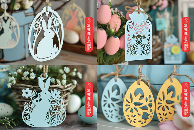 Easter Basket Tag laser cut SVG SVG MD JOYNAL ABDIN 