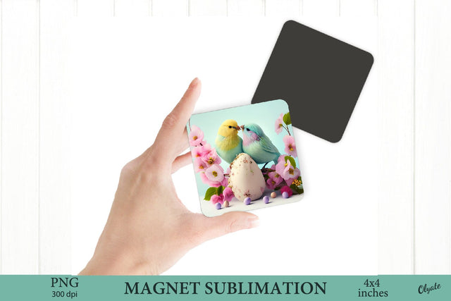 Easter Bird PNG. Magnet Sublimation PNG. Easter PNG Sublimation Olga Terlyanskaya 