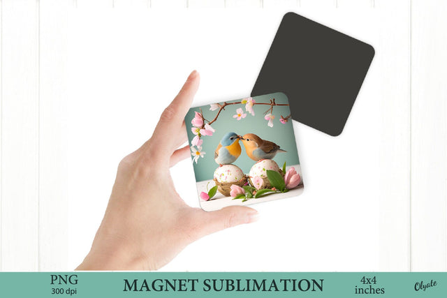 Easter Bird Sublimation PNG. Magnet Sublimation PNG. Sublimation Olga Terlyanskaya 