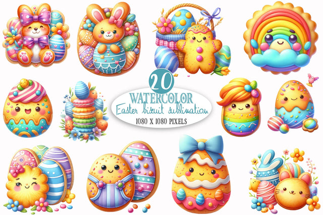 Easter Biscuit Sublimation Bundle Sublimation SVGista 