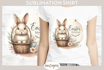 Easter Blessings v1 T-shirt Sublimation Sublimation Sintegra 