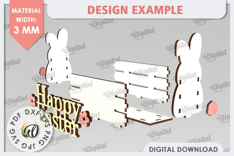 Easter Box Laser Cut. Easter Basket Decor SVG SVG Evgenyia Guschina 