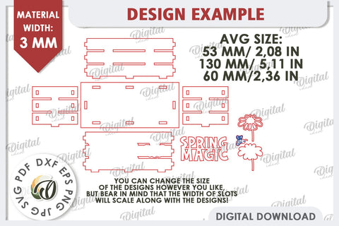 Easter Box Laser Cut. Easter Basket Decor SVG SVG Evgenyia Guschina 