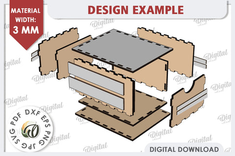 Easter Boxes Laser Cut Bundle. Easter Stacked Books SVG SVG Evgenyia Guschina 
