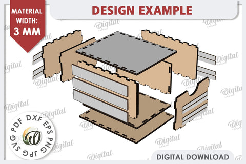 Easter Boxes Laser Cut Bundle. Easter Stacked Books SVG SVG Evgenyia Guschina 
