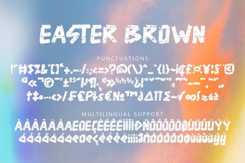 Easter Brown Font Prasetya Letter 