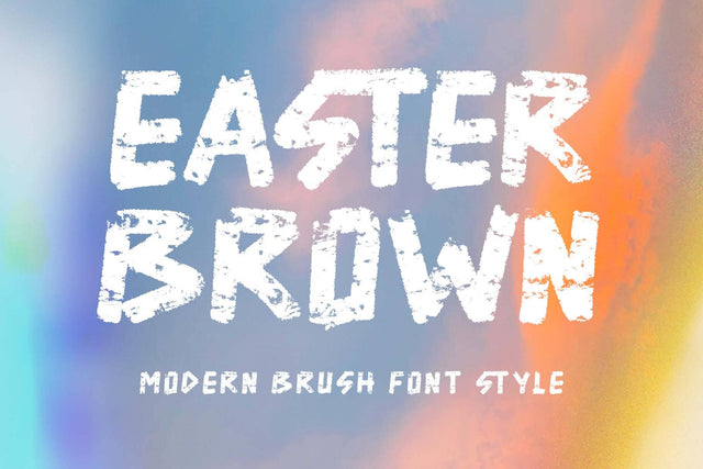 Easter Brown Font Prasetya Letter 