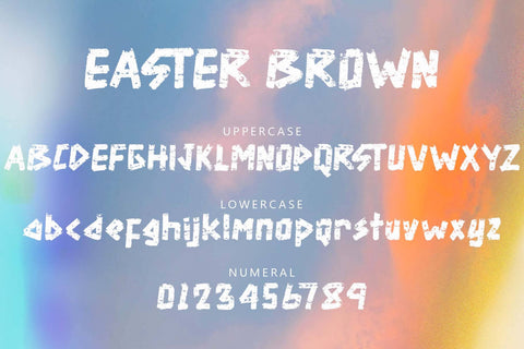 Easter Brown Font Prasetya Letter 