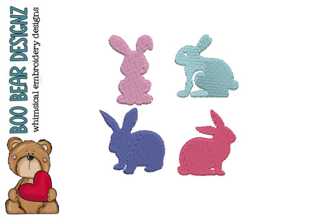 Easter Bunnies Embroidery design Embroidery/Applique DESIGNS Boo Bear Designz 