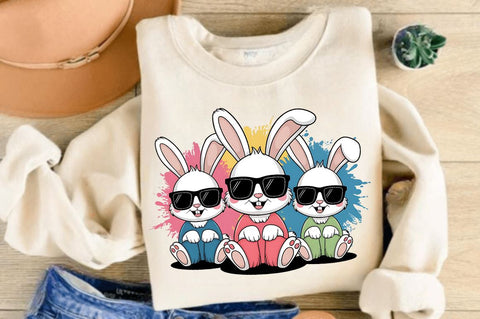 Easter Bunnies Sublimation Design Sublimation Regulrcrative 