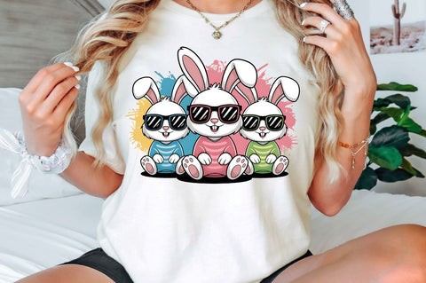 Easter Bunnies Sublimation Design Sublimation Regulrcrative 