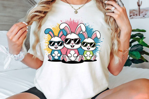 Easter Bunnies Sublimation Design Sublimation Regulrcrative 