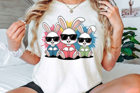 Easter Bunnies Sublimation Design Sublimation Regulrcrative 