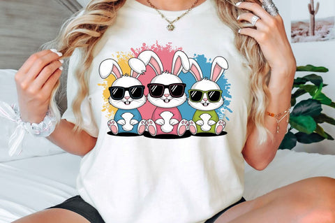 Easter Bunnies Sublimation Design Sublimation Regulrcrative 