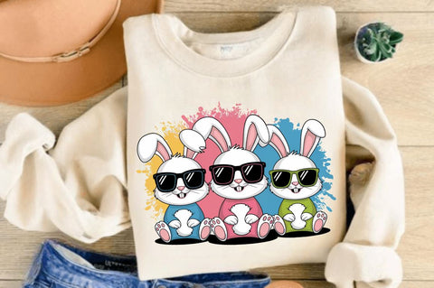 Easter Bunnies Sublimation Design Sublimation Regulrcrative 