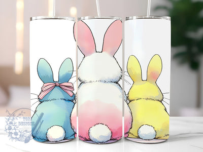 Easter Bunny 20 oz Skinny Tumbler Sublimation Design, Easter bunnies Tumbler Png, Straight & Tapered Tumbler Wrap, Instant Digital Download Sublimation ToriDesigns 