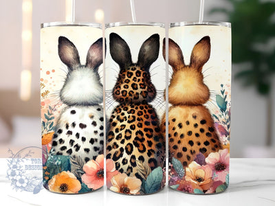 Easter Bunny 20 oz Skinny Tumbler Sublimation Design, Happy Easter Tumbler Png, Straight & Tapered Tumbler Wrap, Instant Digital Download Sublimation ToriDesigns 