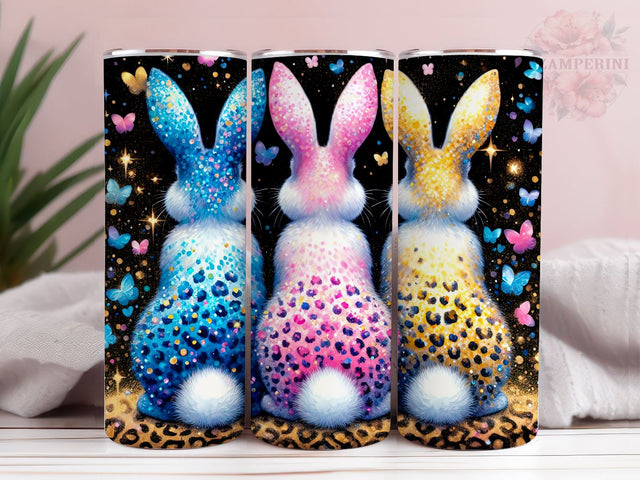 Easter Bunny 20oz Skinny Tumbler, Happy Easter Tumbler Wrap PNG, Straight & Tapered Tumbler Wrap, Instant Digital Download Sublimation Li Zamperini 