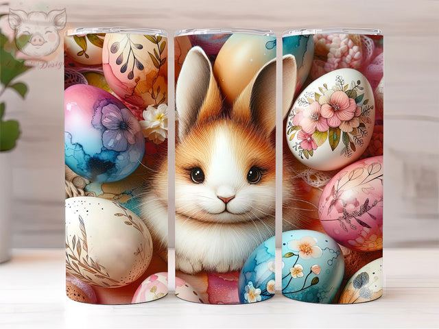 Easter Bunny 20oz Tumbler Png, Sublimation Design, Happy Easter Day Tumbler Png, Digital Download PNG Sublimation Lara' s Designs 
