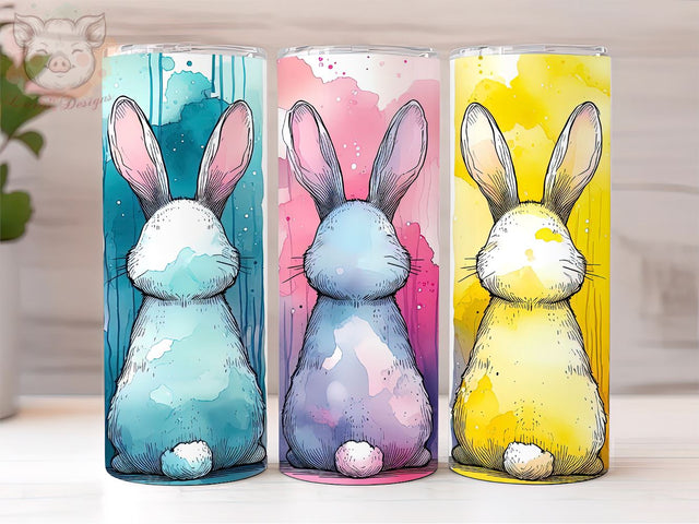 Easter Bunny 20oz Tumbler Png, Sublimation Design, Happy Easter Day Tumbler Png, Digital Download PNG Sublimation Lara' s Designs 