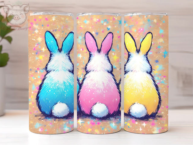 Easter Bunny 20oz Tumbler Png, Sublimation Design, Happy Easter Day Tumbler Png, Digital Download PNG Sublimation Lara' s Designs 