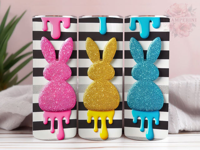 Easter Bunny 20oz Tumbler Wrap PNG, Peeps Easter Tumbler, Straight & Tapered Tumbler Wrap, Happy Easter Tumbler Wrap, Instant Digital Download Sublimation Li Zamperini 