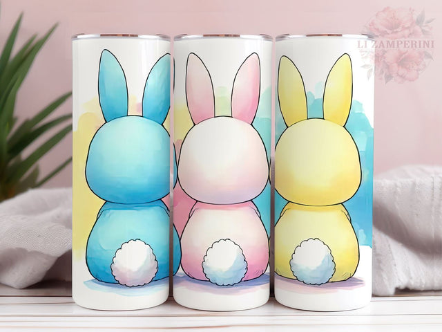 Easter Bunny 20oz Tumbler Wrap PNG, Straight & Tapered Tumbler Wrap, Happy Easter Tumbler Png, Funny Bunny Trio PNG, Instant Digital Download Sublimation Li Zamperini 